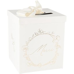 URNE Carton Merci BAPTÊME VÉGÉTAL