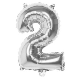 BALLON UNI METALLISE ARGENT