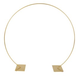 Déco Arceau Métal Or sur Socle 55x51 cm