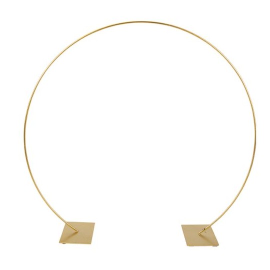 Déco Arceau Métal Or sur Socle 55x51 cm