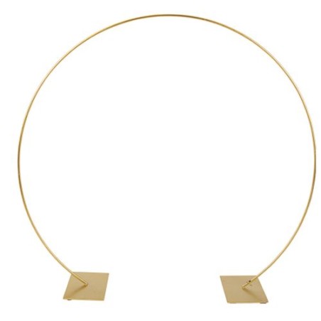 Déco Arceau Métal Or sur Socle 55x51 cm