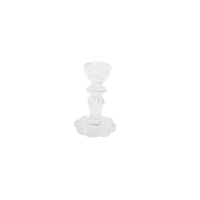 Bougeoir Renaissance Verre Transparent