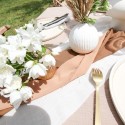 Chemin de Table Mousseline Ivoire 28cmx5m