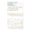 Duo déco de table baptême