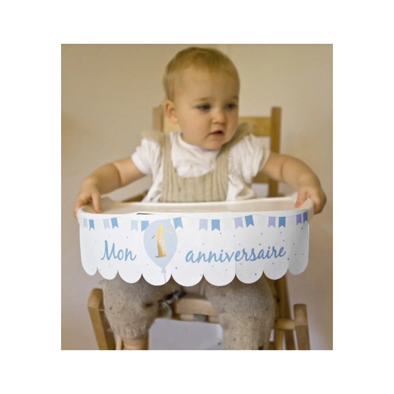 Décoration chaise haute – Mon premier anniversaire