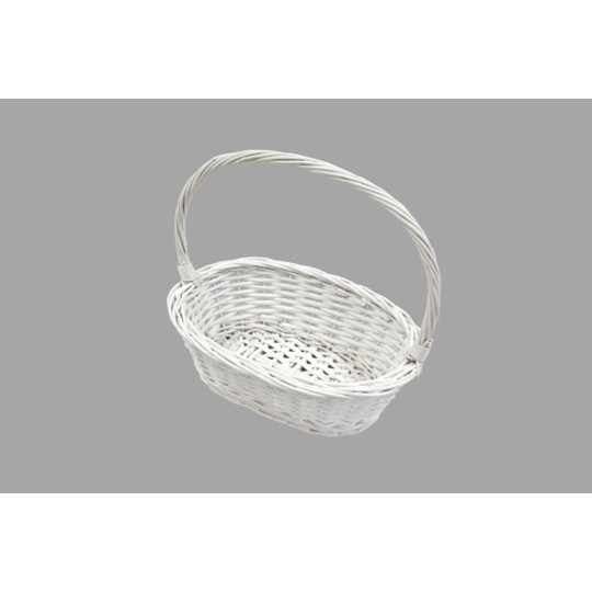 Panier pour pétale mariage en osier blanc – Ensemble de 3 tailles