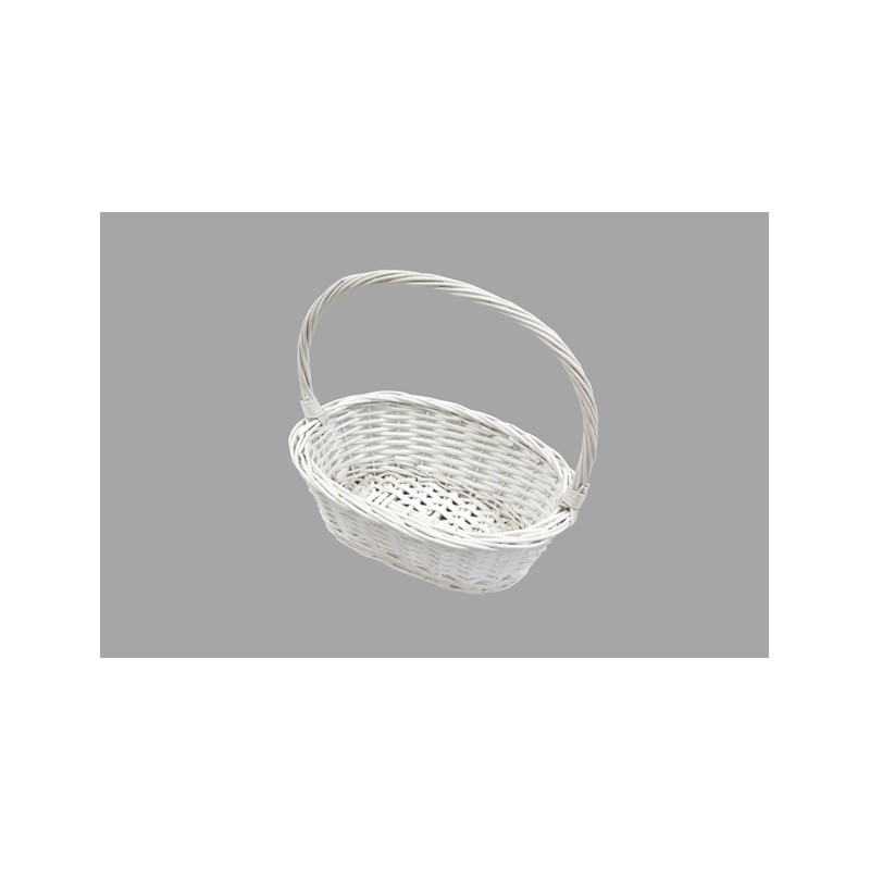 Panier pour pétale mariage en osier blanc – Ensemble de 3 tailles