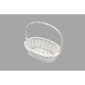 Panier pour pétale mariage en osier blanc – Ensemble de 3 tailles