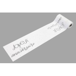 Chemin de table anniversaire métallisé – Joyeux Anniversaire