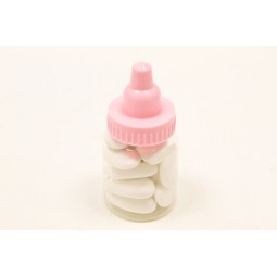 Contenant dragées biberon rose – Idéal pour baptême ou baby shower
