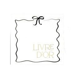 Livre d'Or Black & White Carton Blanc, Noir et Or