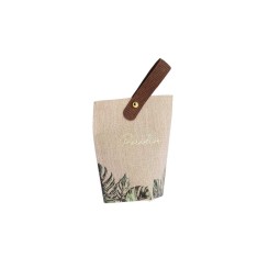 10 Contenants 'Love Paradise' Coco Palm Papier Effet Cannage, Vert et Or 8,5x9,5x4cm