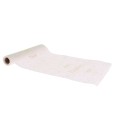 Chemin de Table "Baptême" Tissu Effet Lin et Or 28cmx5m