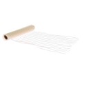Chemin de Table Fines Rayures Résille Crème et Or 28 cm x 5 m