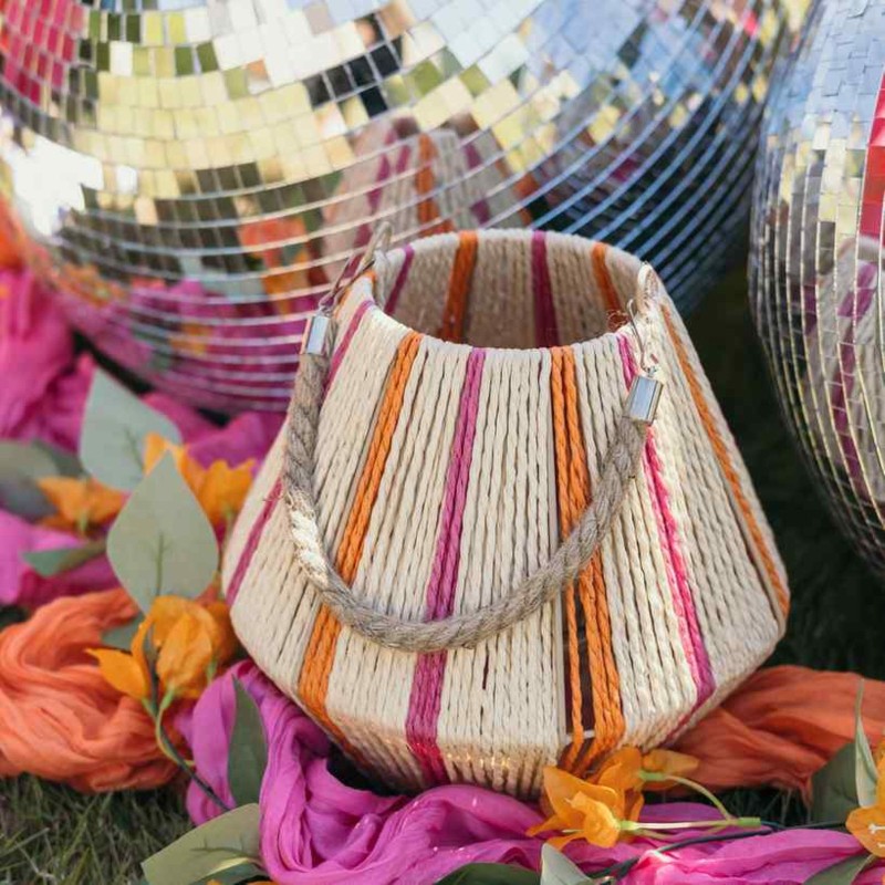 Chemin de Table Cheesecloth Framboise 90cmx3m - Lavable à 30°C