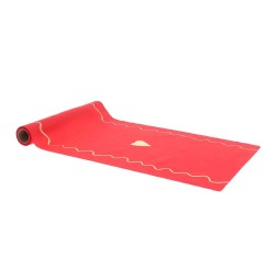 Chemin de Table Dame de Coeur Tissu Rouge et Or 28cmx5m