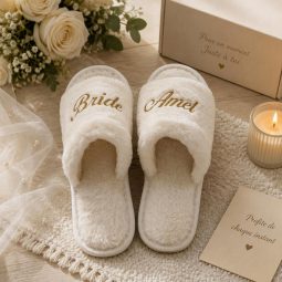 Chausson blanc personnalisé