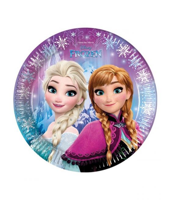 Assiettes en carton La Reine des Neiges Flocons™ cm