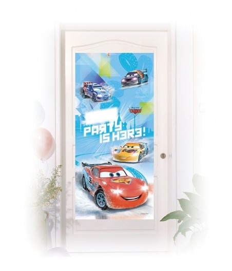 Décoration de porte Cars Ice Racers 76 x 150 cm