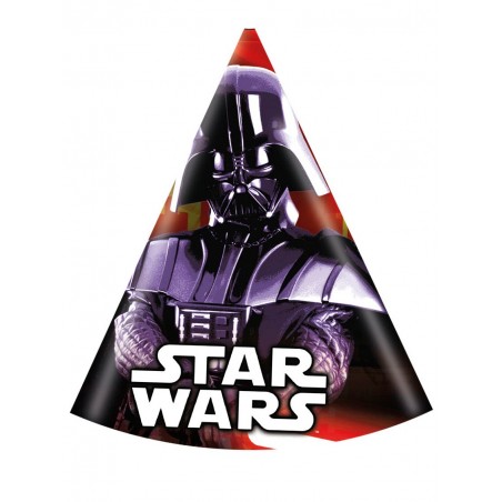 6 Chapeaux de fête Dark Vador Star Wars