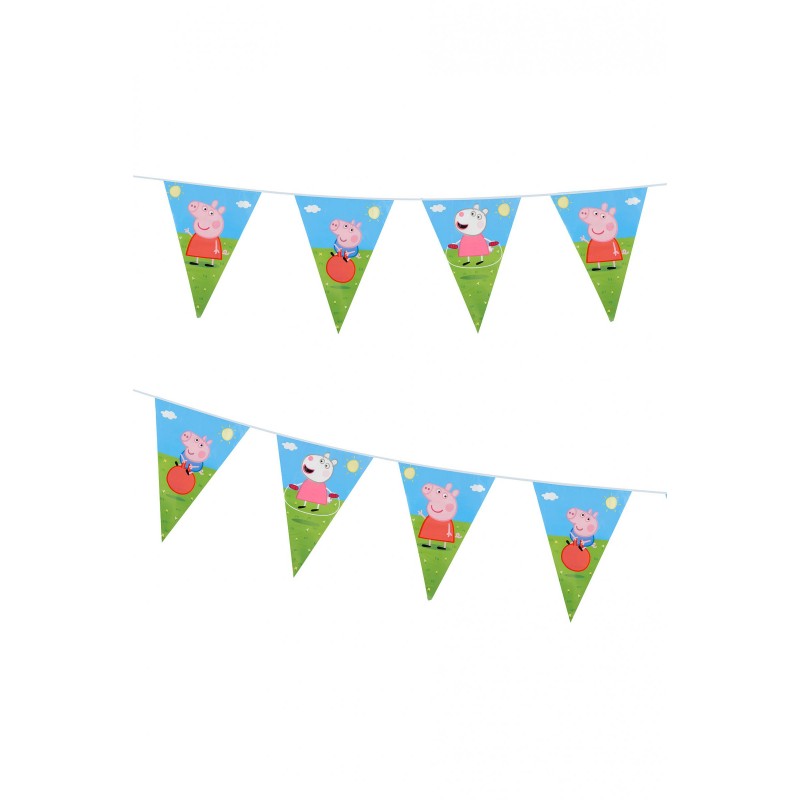 Guirlande fanions Peppa Pig ™ cm Guirlande fanions Peppa Pig ™ cm