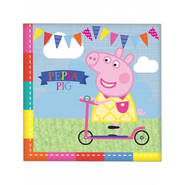 16 Serviettes en papier Peppa Pig