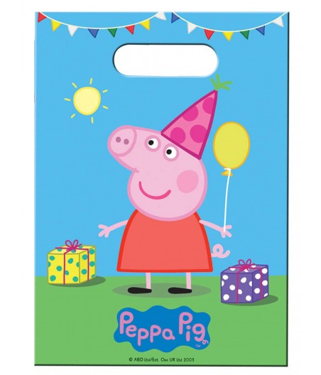 8 Sacs de fête Peppa Pig