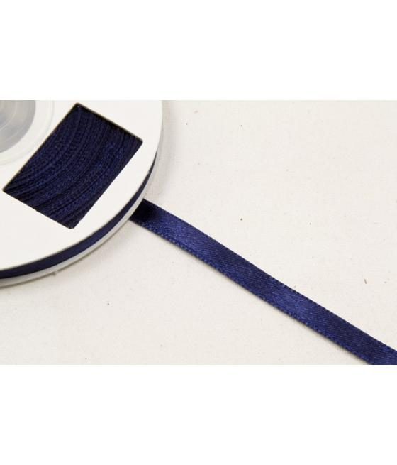 Ruban satin Bleu marine 