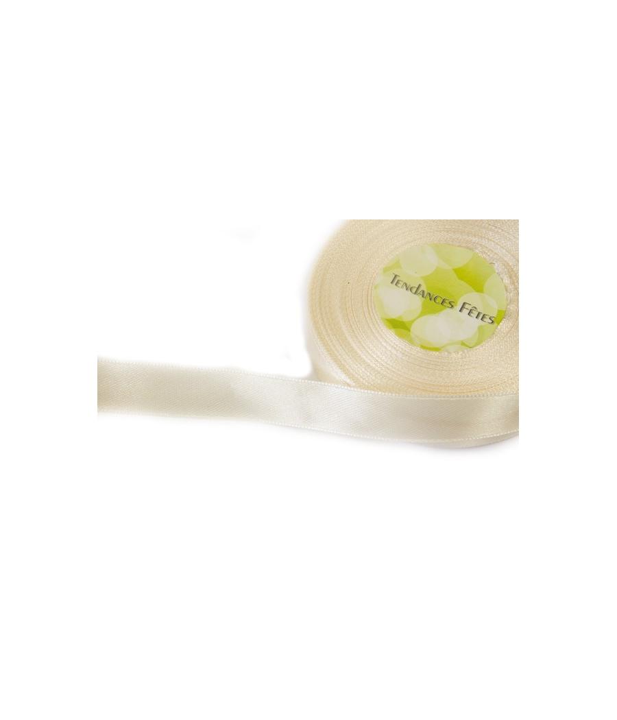 Ruban satin Ivoire m Double face Ruban satin Ivoire m Double face