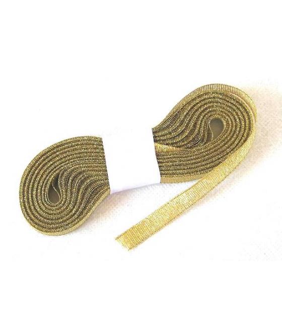 RUBAN ASPECT METALISE OR
