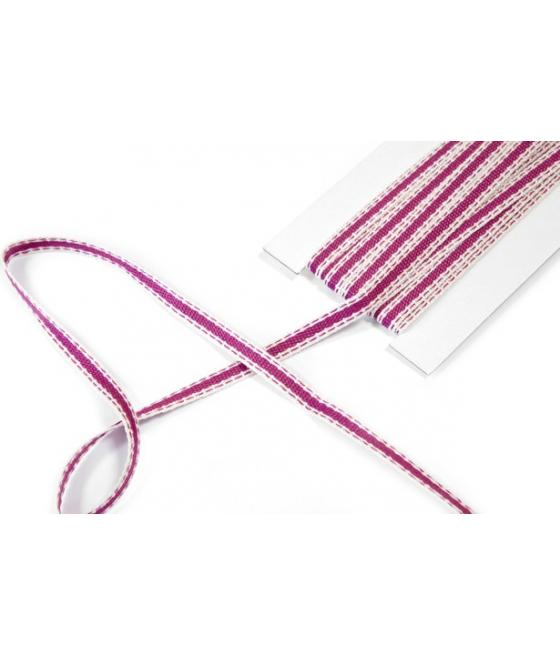 RUBAN FANTAISIE FUCHSIA