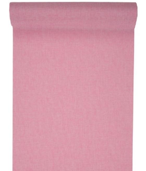 Chemin de table uni rose 