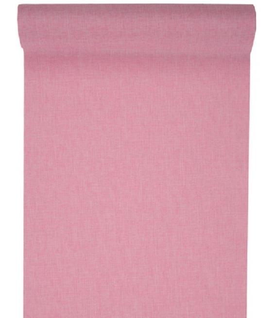 Chemin de table uni rose 