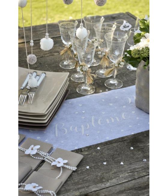 CHEMIN DE TABLE BAPTEME 