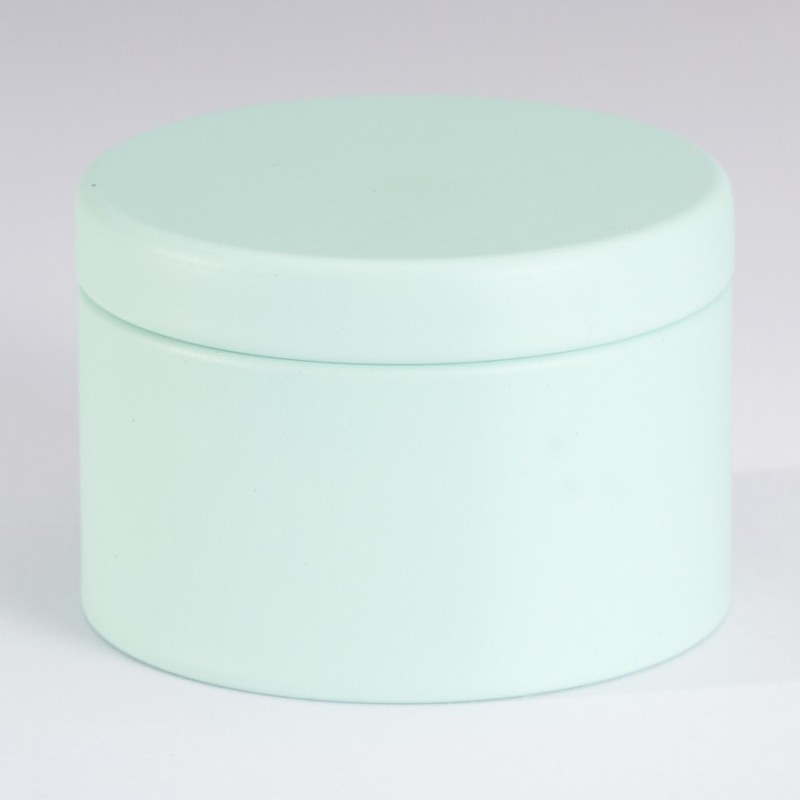 Boite en métal menthe