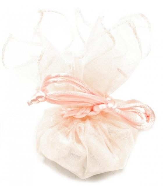 Rond organza rose