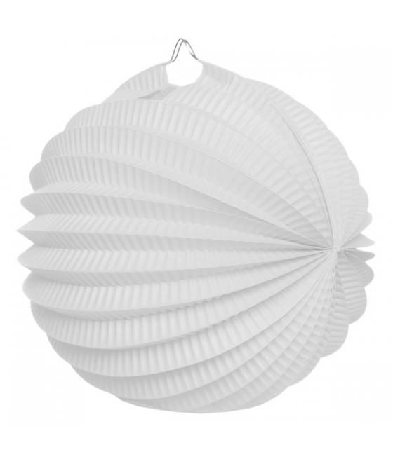 boule déco accordéon blanc