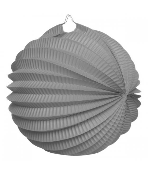 Boule décoration accordéon Gris