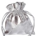 Sachet brillant argenté lot de 6 pièces