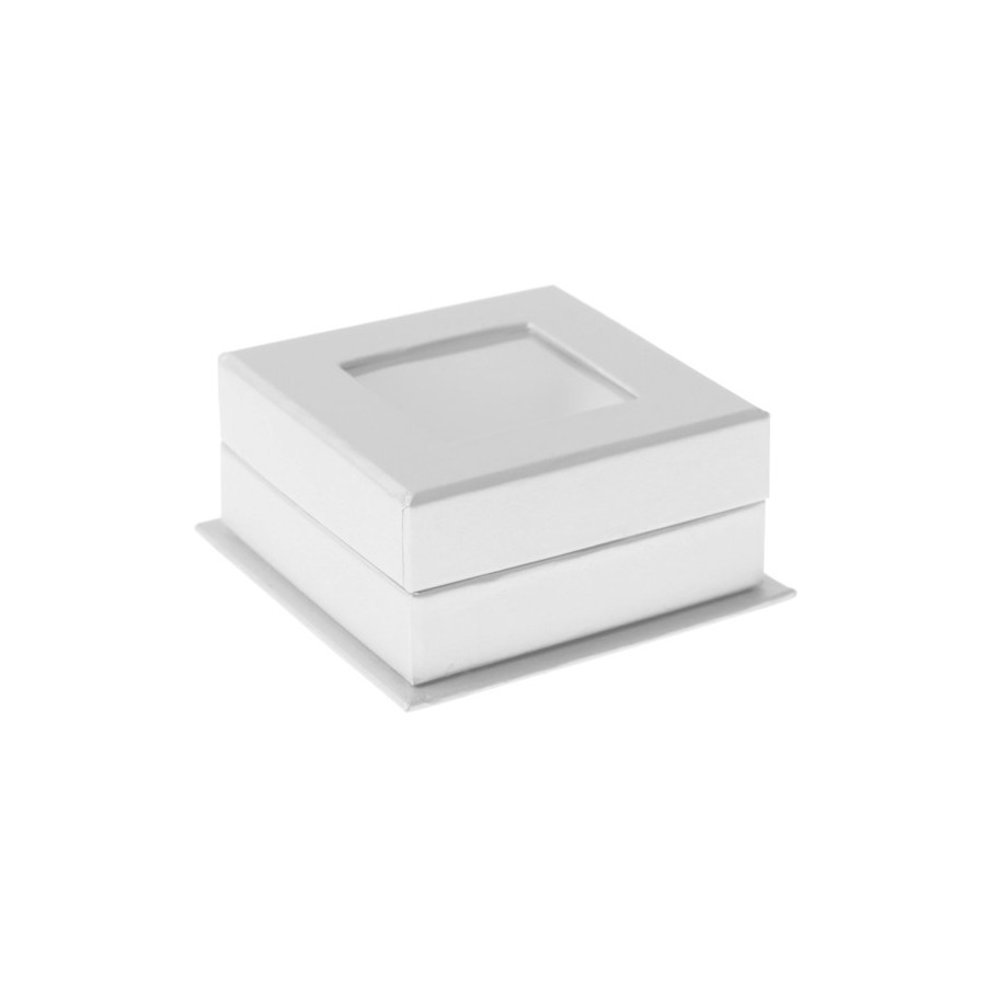 Boîtes carrées à fenêtre blanche