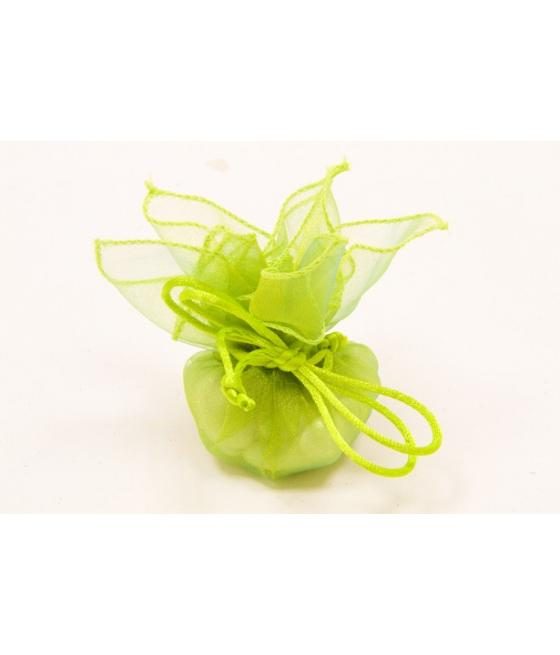 Rond organza automatique x 6