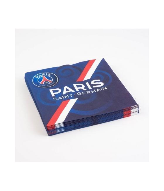 20 SERVIETTES EN PAPIER PSG