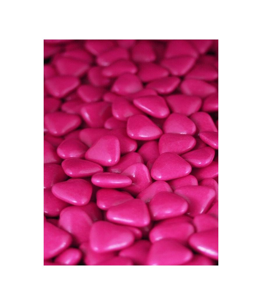 Petits coeurs fuchsia chocolat Petits coeurs fuchsia chocolat