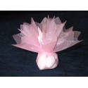 10 Ronds organza feston en pointe