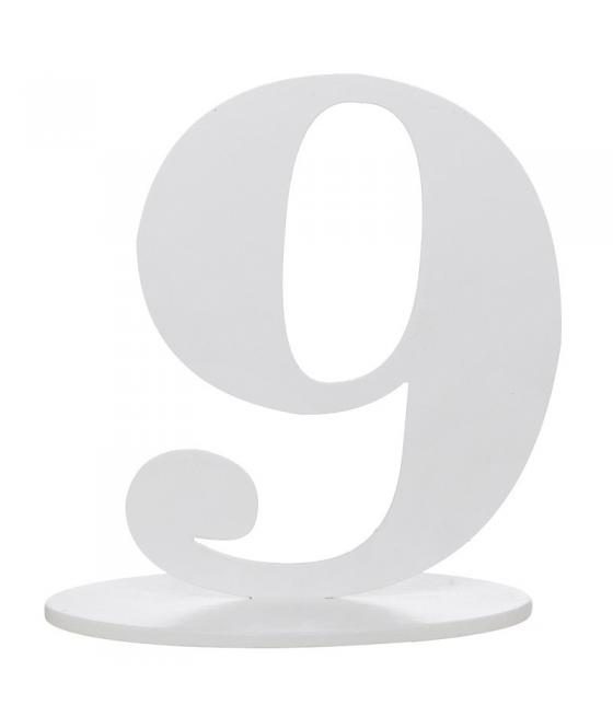 Marque place chiffre 9