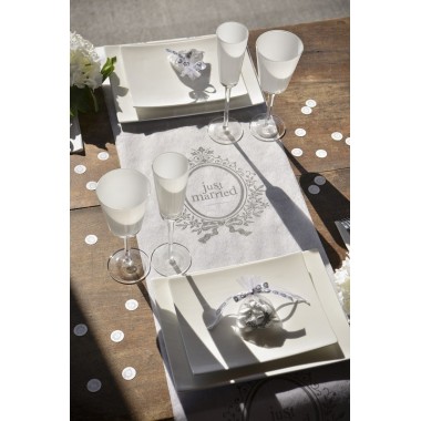 chemin de table Just Married