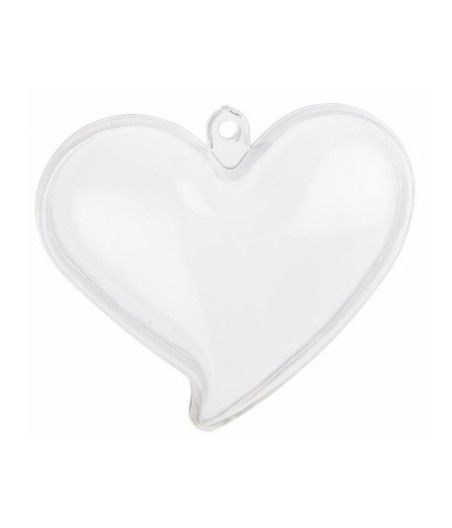 Boîte coeur Transparent (Sachet de 4 pièces)
