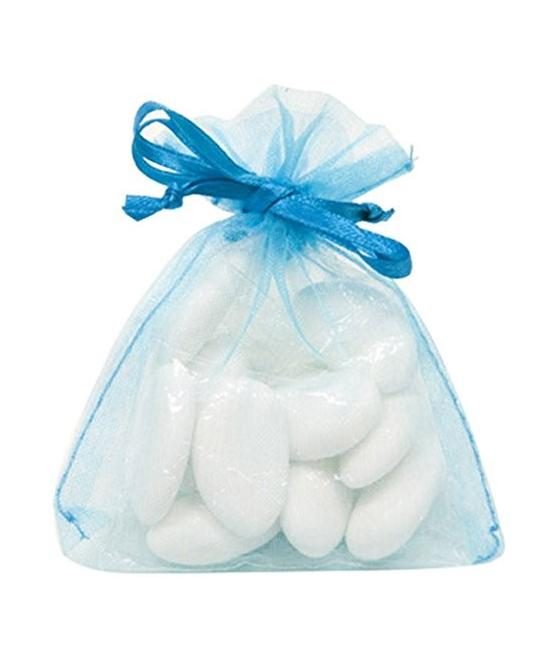 Sachet Organdi uni Turquoise Sachet de  piees 