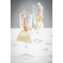 Sachet Organdi uni Taupe Sachet de  piees 