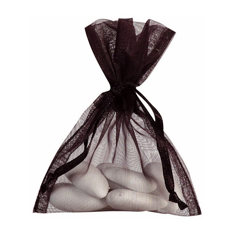 Sachet Organdi uni Noir Sachet de  piees 